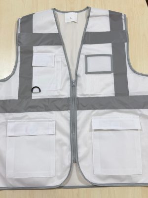 mühendis yelek 120 gram beyaz ön